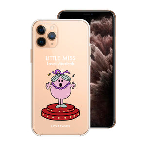 White Little Miss Loves Musicals Phone Case