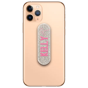 Personalised Glitter Glinda Name Phone Loop