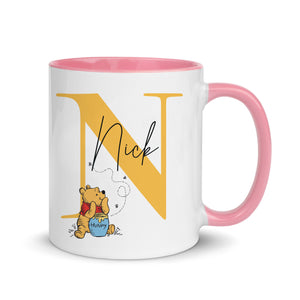 Personalised Winnie The Pooh Initial Mug