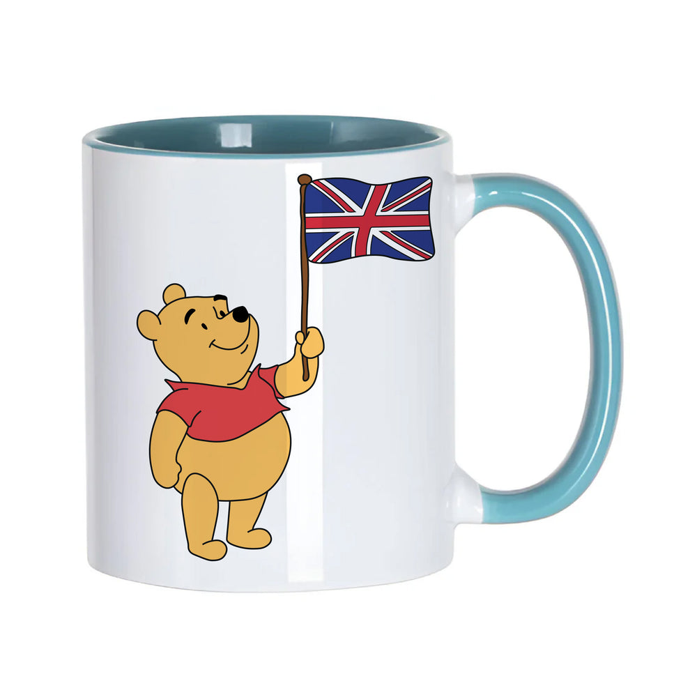 Winnie The Pooh Union Jack White Mug