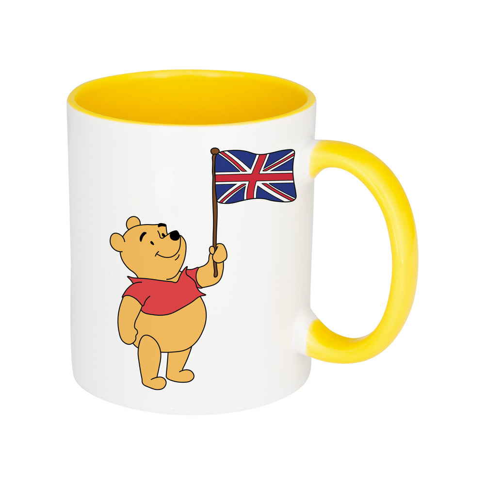 Winnie The Pooh Union Jack White Mug