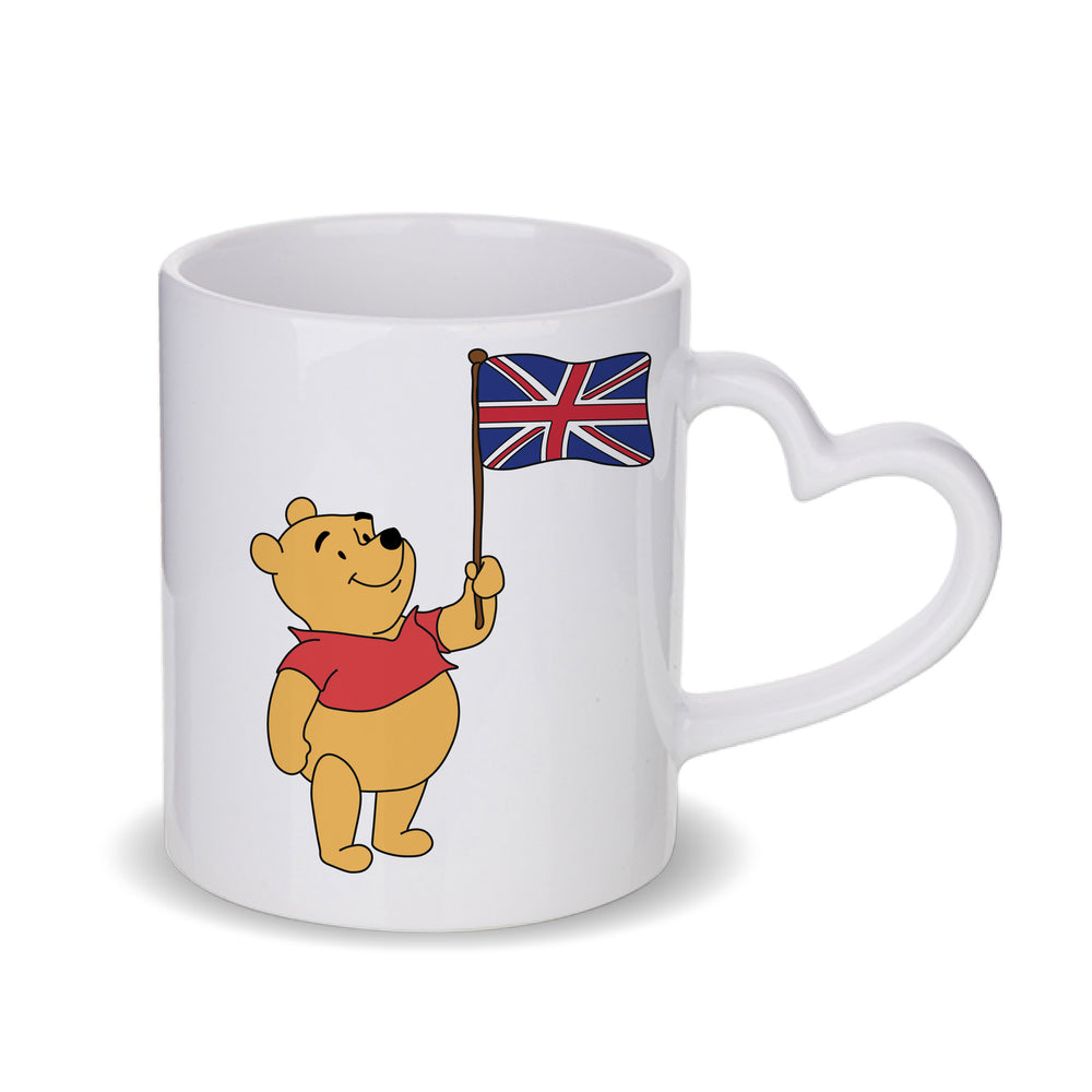 Winnie The Pooh Union Jack White Mug