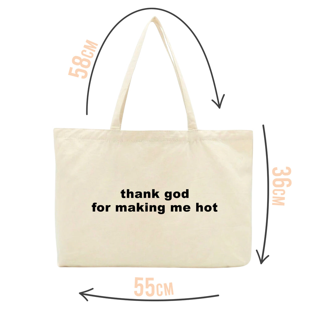 Thank God Slogan Tote