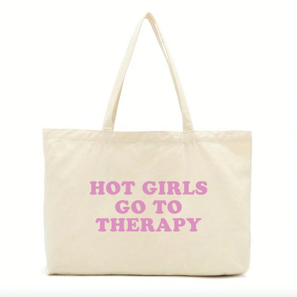 Hot Girls Slogan Tote