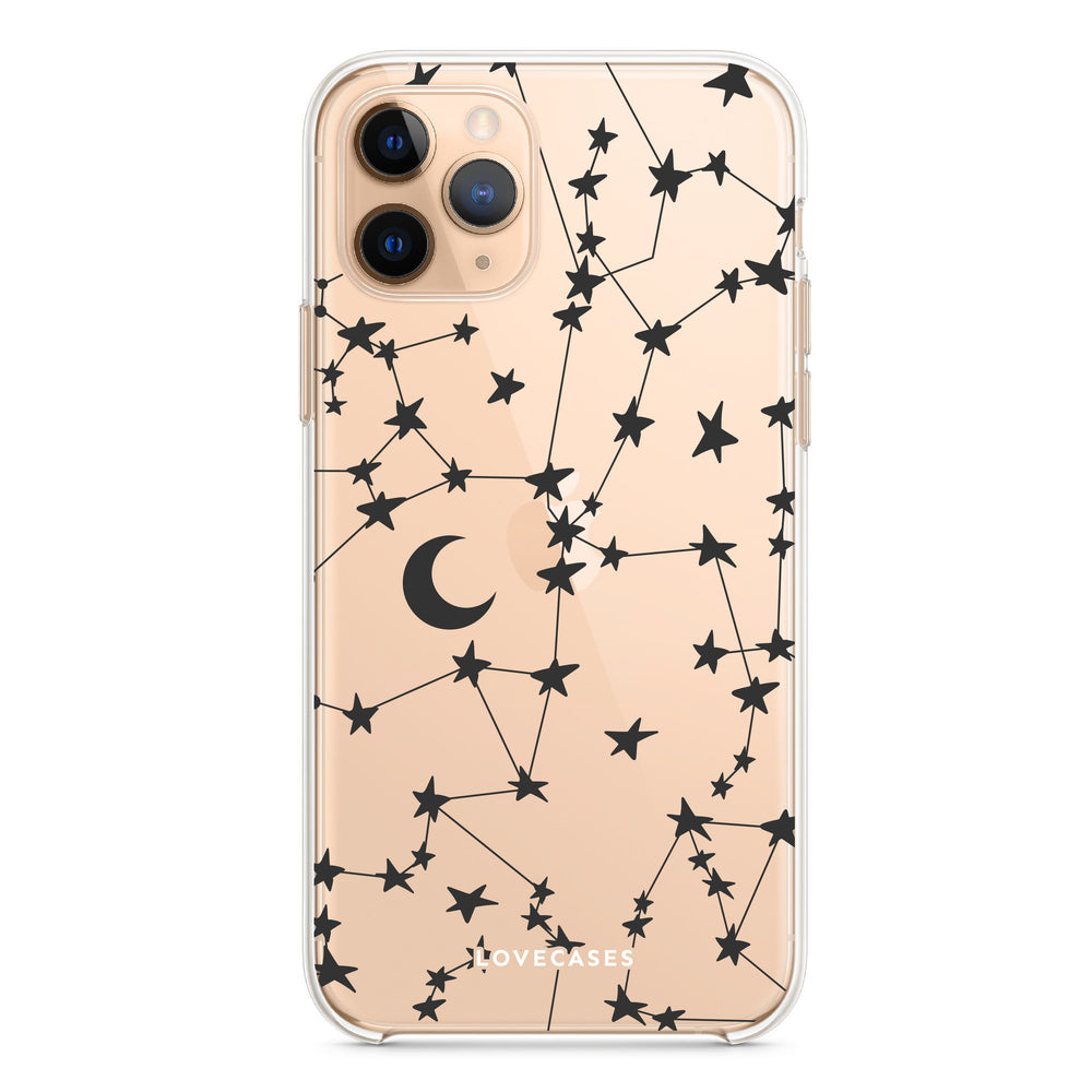 LoveCases White Stars and Moon Gel Case - For Google Pixel 7a